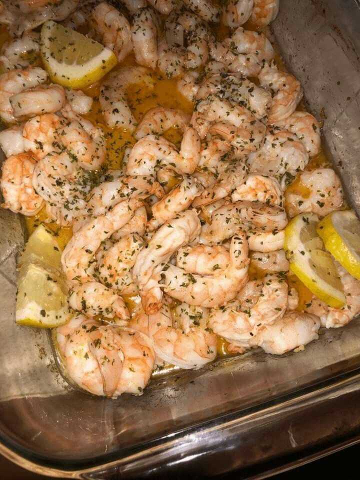 Simple Lemon Butter Baked Shrimp