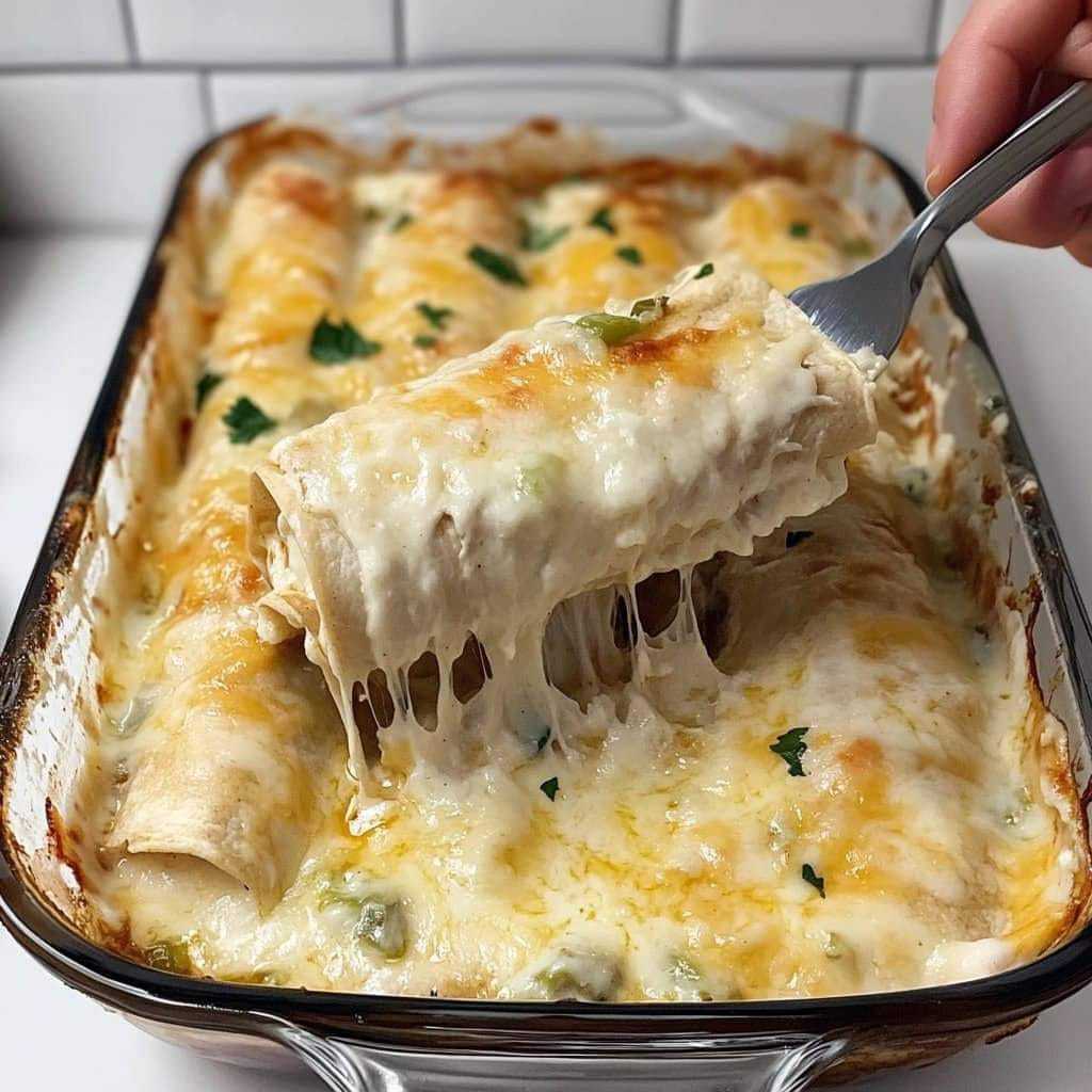 White Chicken Enchiladas