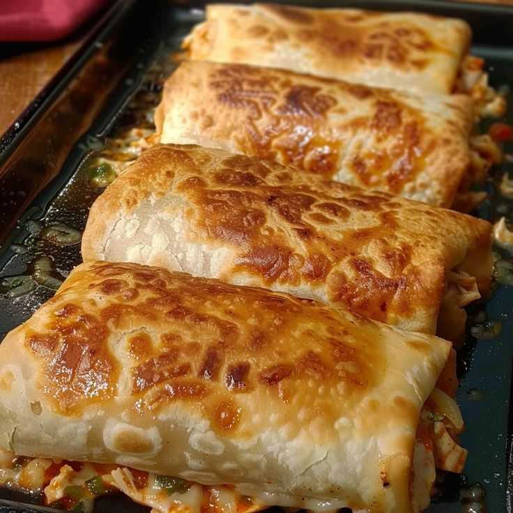 Baked Chicken Chimichangas