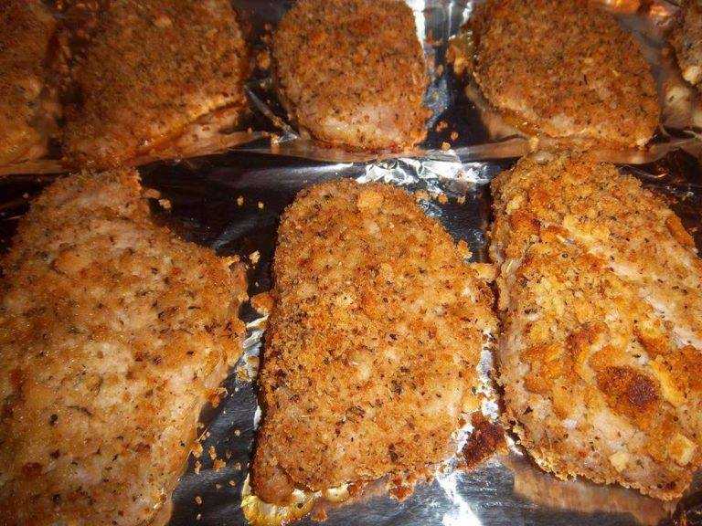 Parmesan Baked Meat Chops