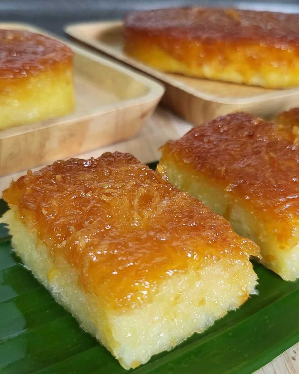 Cassava Cake with Macapuno