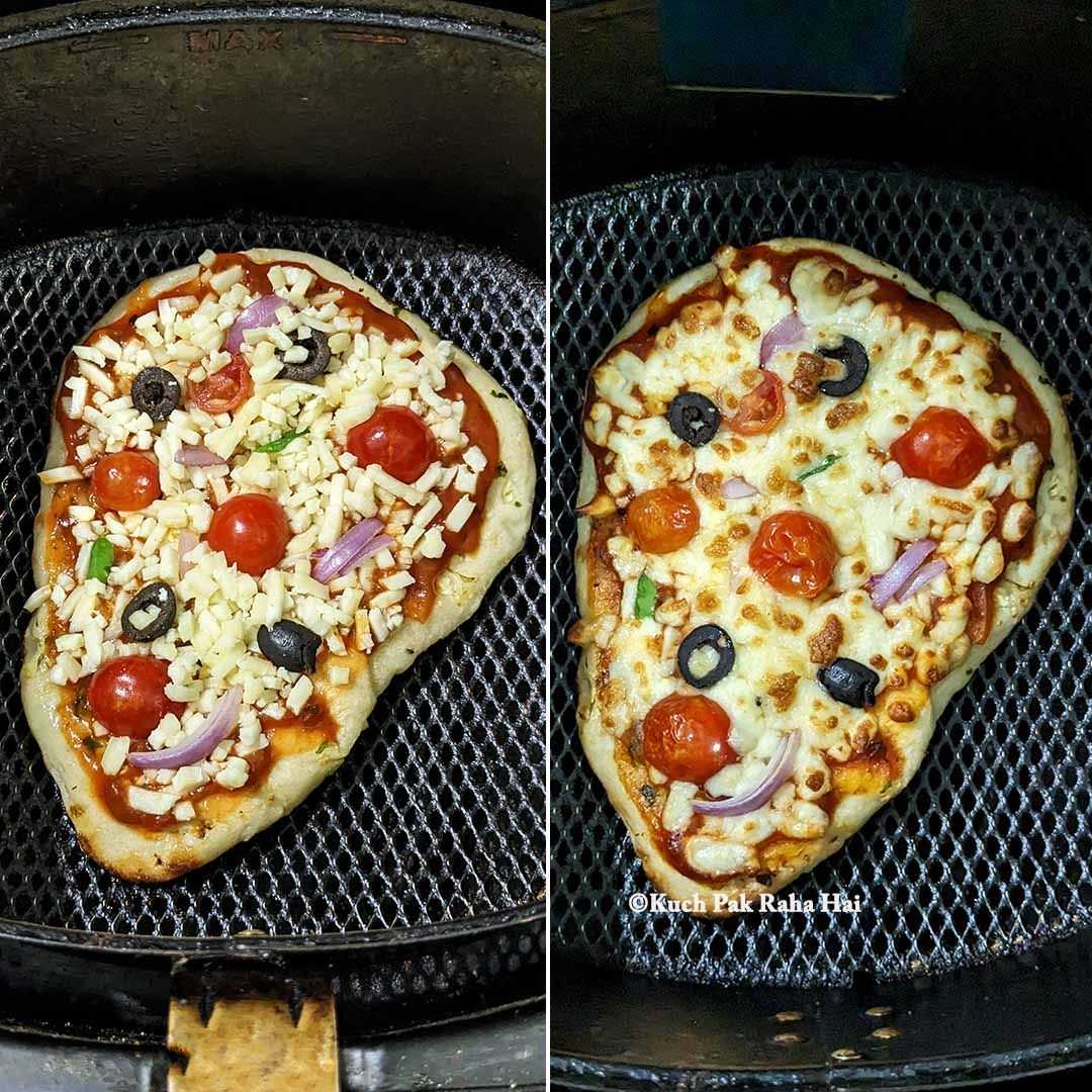 Naan Bread Pizza in the Air Fryer