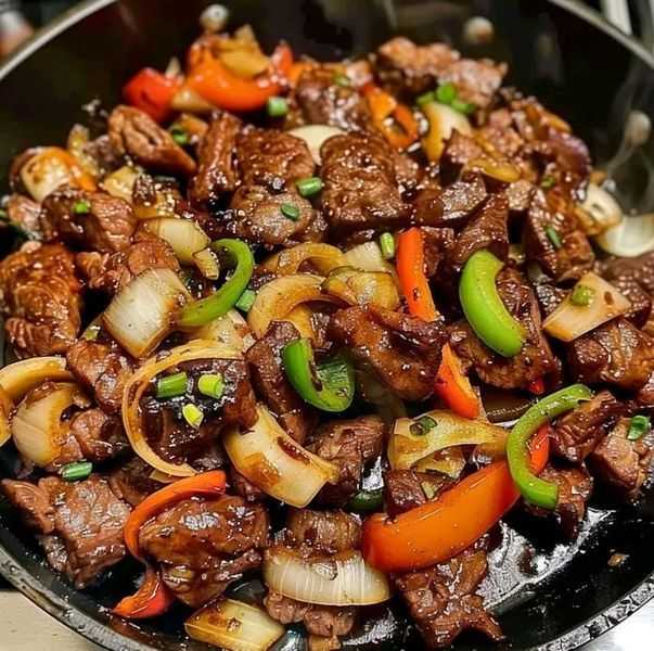 Chinese Pepper Steak with Onions