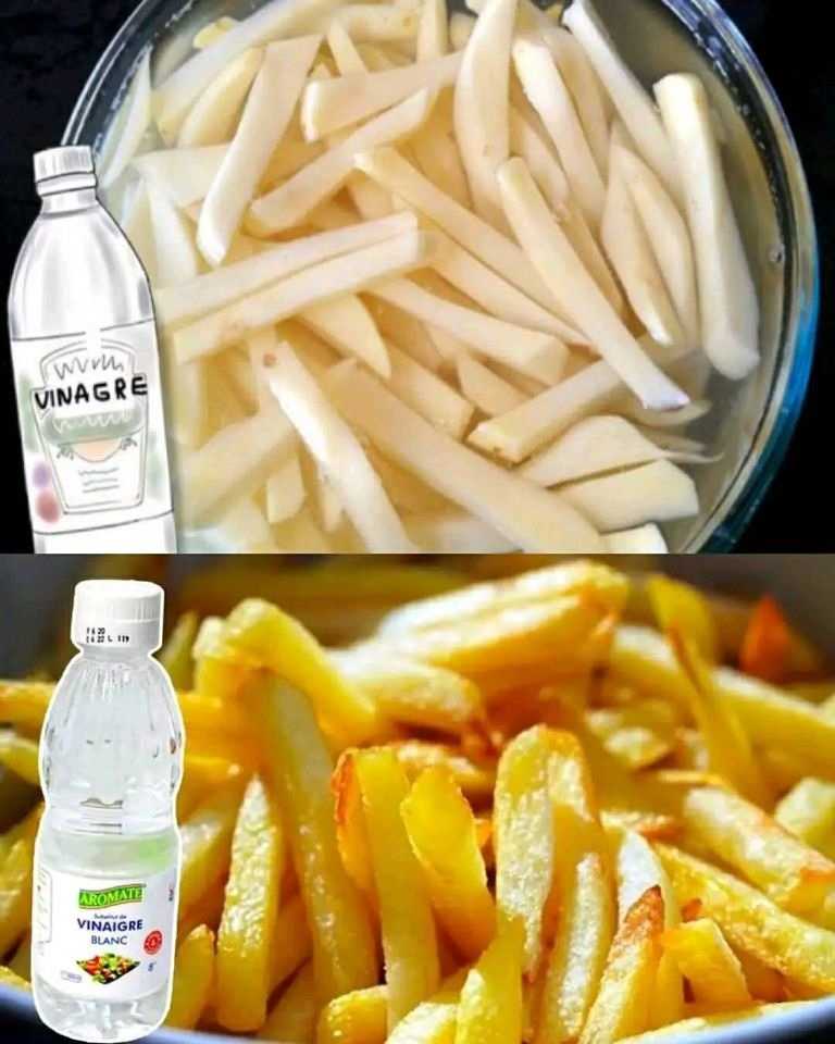 Perfect Vinegar tip for preparing crispy fried potatoes