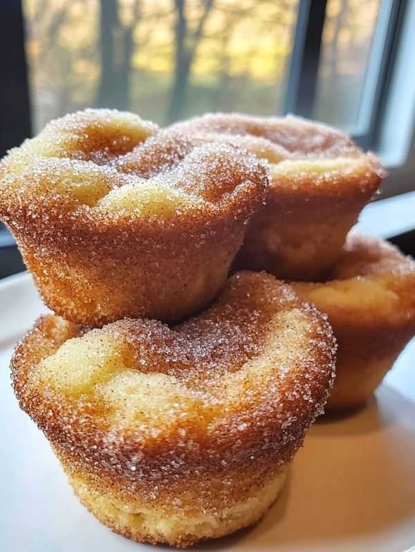 Cinnamon Sugar French Toast Muffins