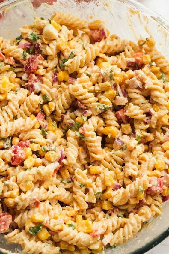 Mexican Street Corn Pasta Salad Recipe