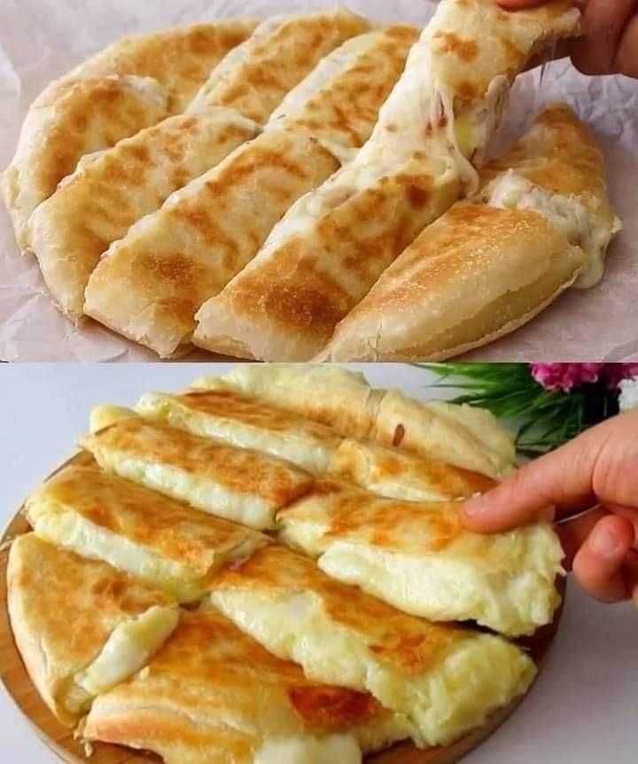 Stuffed Flatbread With Cheese