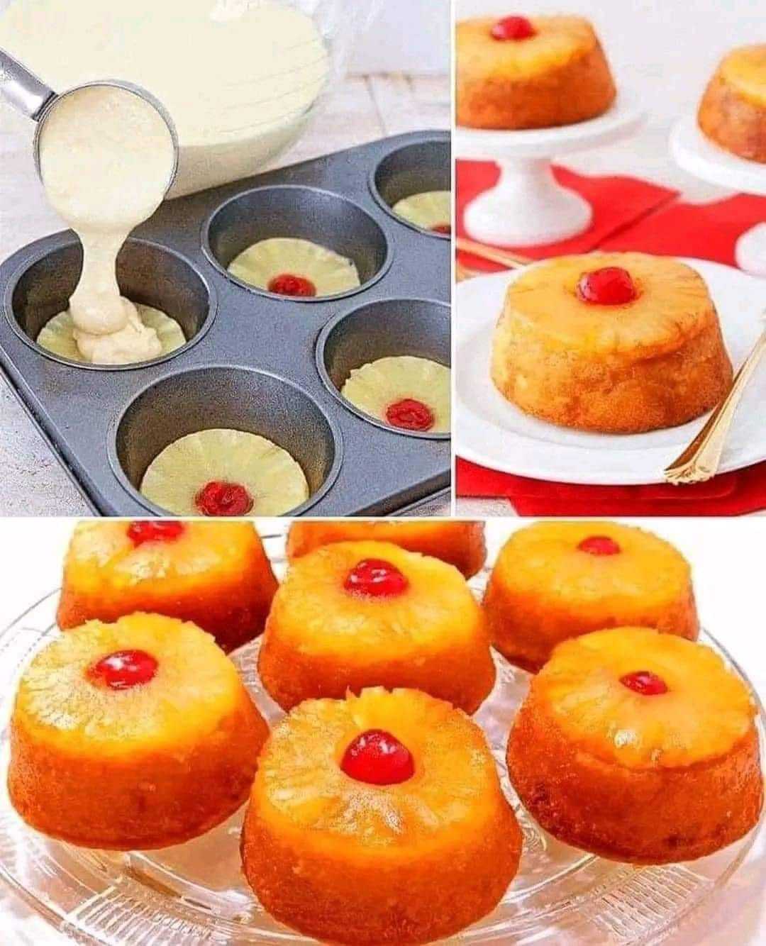 Mmmm… A Delicious Pineapple Upside-Down Cupcakes