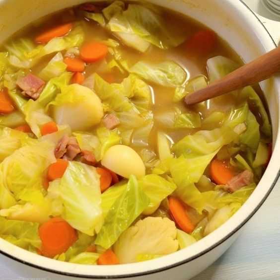 Irish Bacon Cabbage And Potato Soup