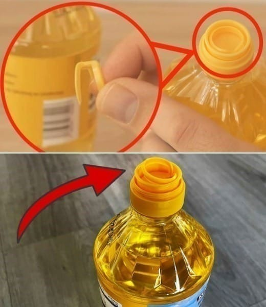 Oil, NEVER throw away this part of the cap: it is very important | That’s exactly what it’s for.