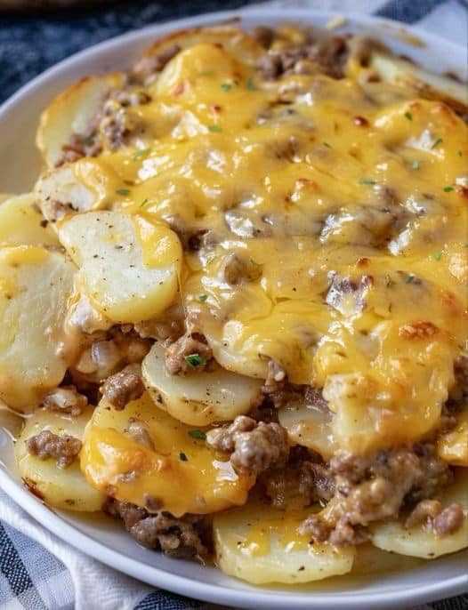 Cheesy Hamburger Potato