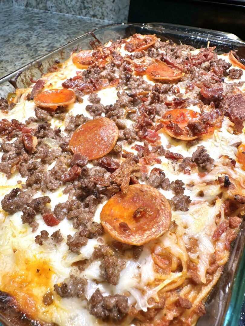 Pepperoni Pizza Casserole