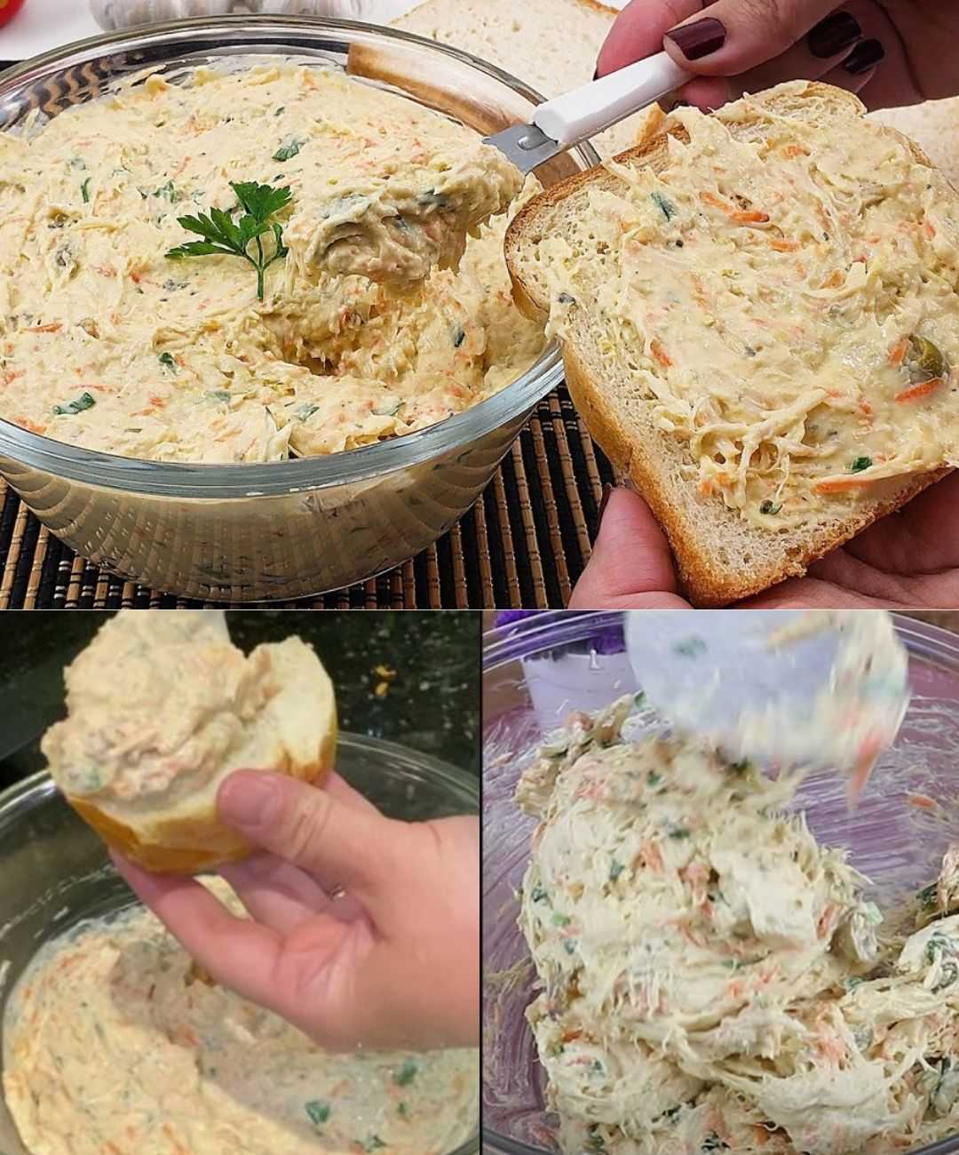 Simple Chicken Spread for Bread and Toasts in 10 Minutes