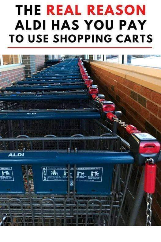 Why Does Aldi Make Customers Pay for Shopping Carts ?