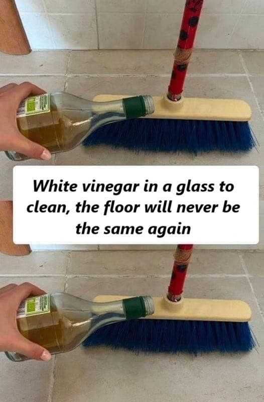 White Vinegar in a Glass to Clean: Transform Your Floors with This Simple Hack