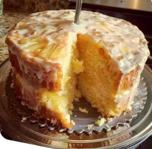 Delicious Pineapple Drizzle Cake