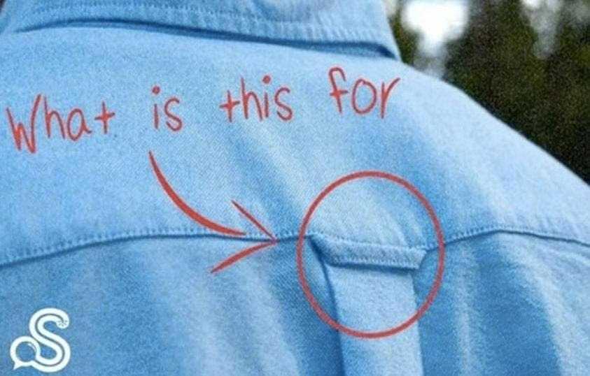 I Never Understood What This Loop On Your Shirt Was For Until They Showed Me