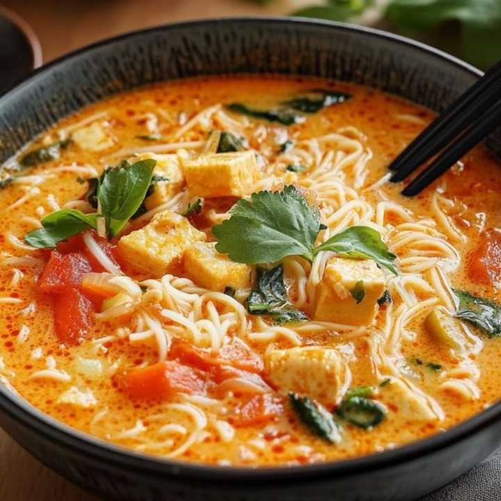 Thai Red Curry Noodle Soup