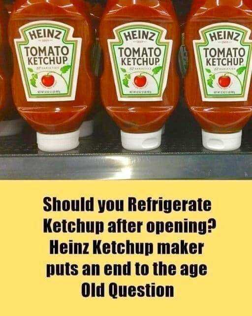 The Great Ketchup Debate: To Refrigerate or Not to Refrigerate?