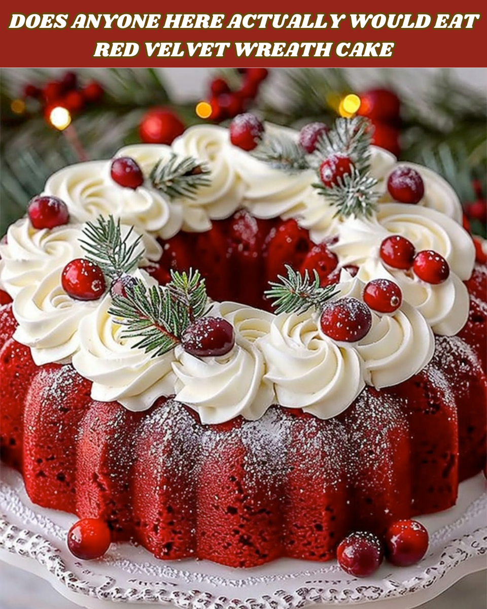 Red Velvet Wreath Cake