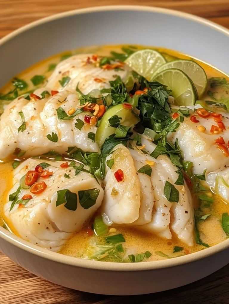 Coconut Lime Fish Soup