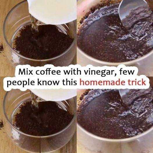 Mixing coffee and vinegar is a popular practice among many women.