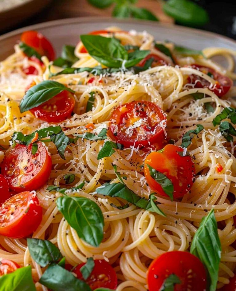 Cherry Tomato and Basil Pasta Salad