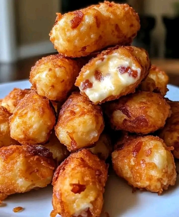 Bacon and Cheese-Stuffed Tater Tots