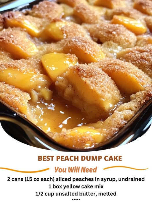 Best Peach Dump Cake – simple, sweet, and absolutely delicious!