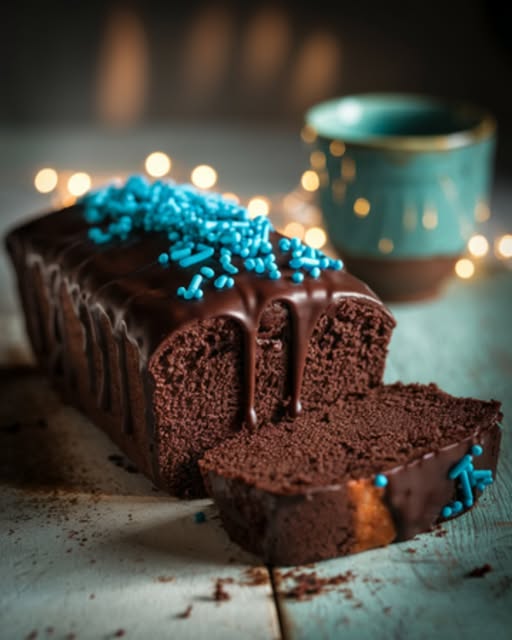 Moist Milk Chocolate Cake and Chocolate Chips