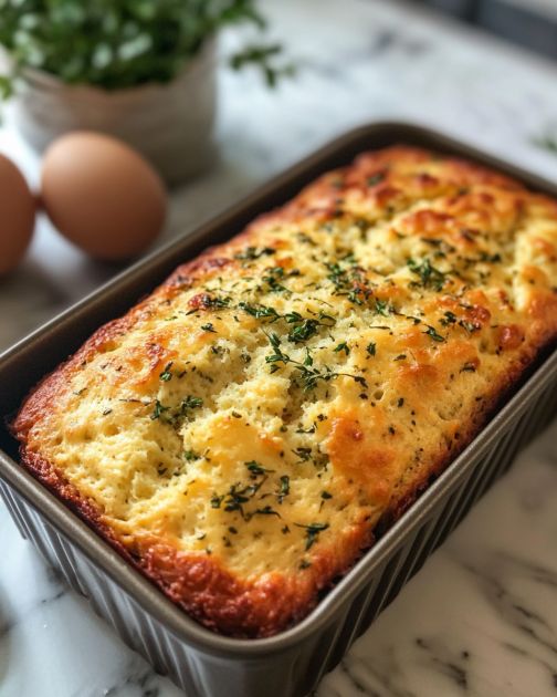 Low Carb Herb & Cheese Bread