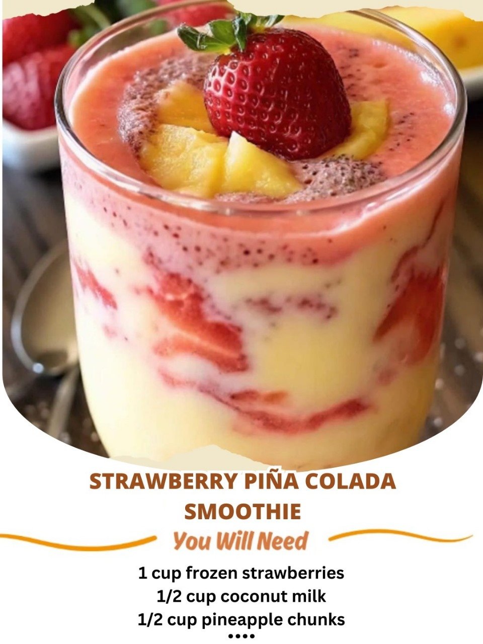 Strawberry Piña Colada Smoothie