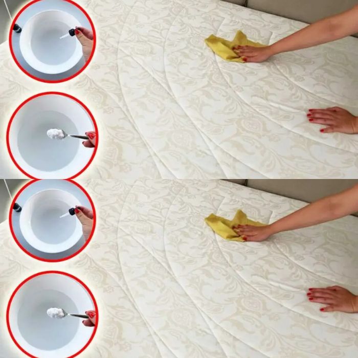 Goodbye to stains on your mattress: with this method it will be white again