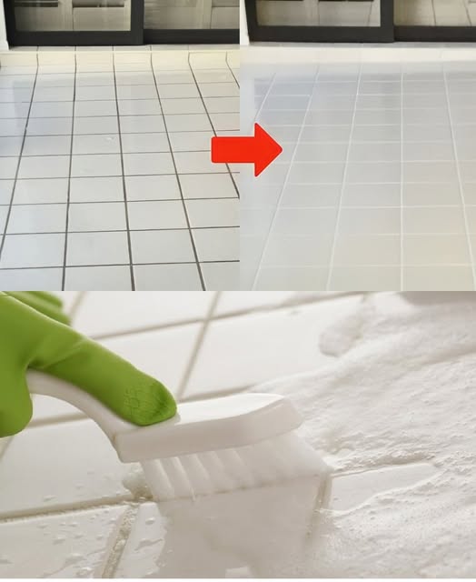 FLOOR WITHOUT BLACK GROUT AND STAINS ONLY IF YOU USE THIS ON THE FLOOR AT HOME