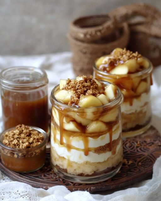 Salted Butter Caramel Tiramisu and Baked Apples