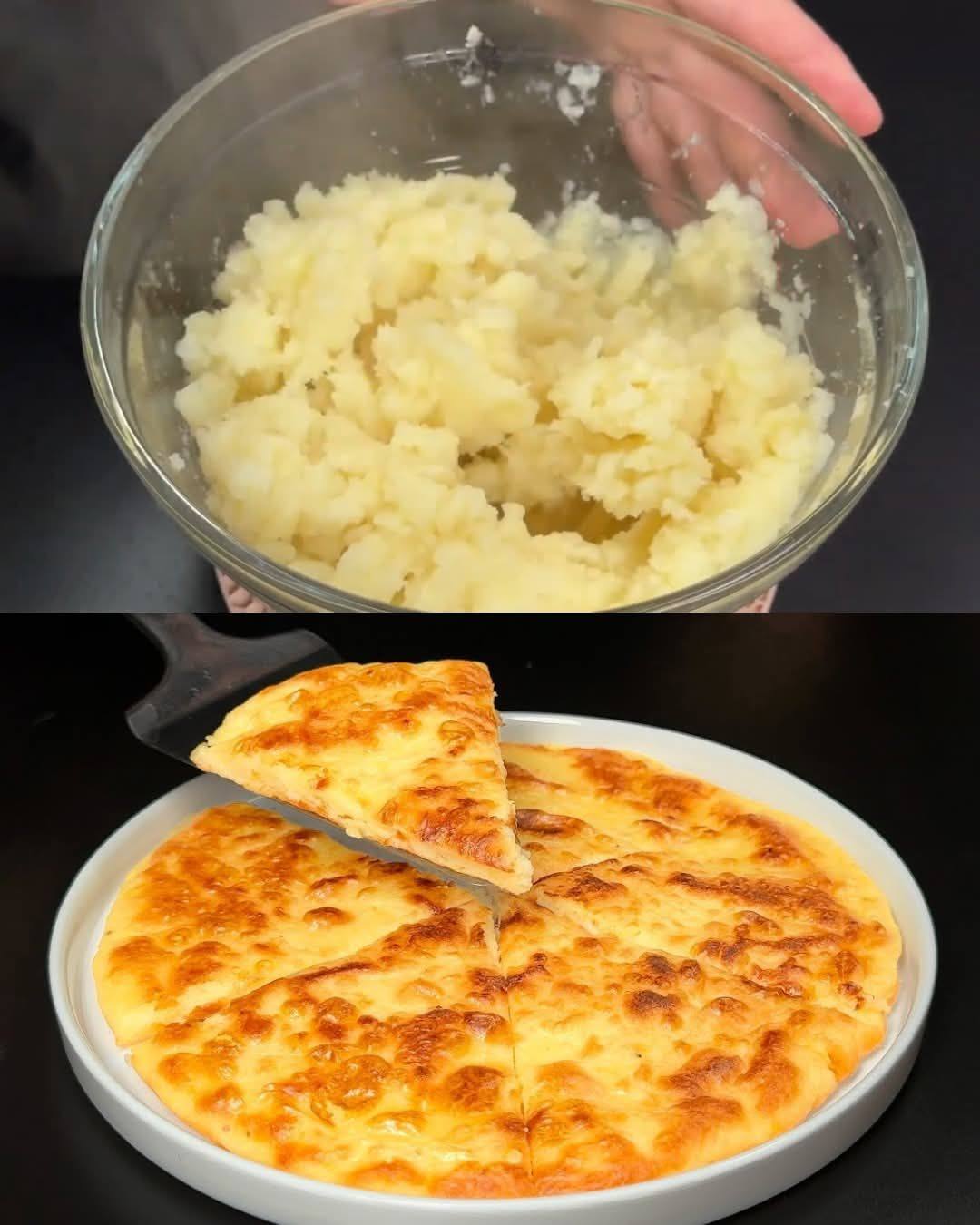 Cheesy Mashed Potato Pancakes