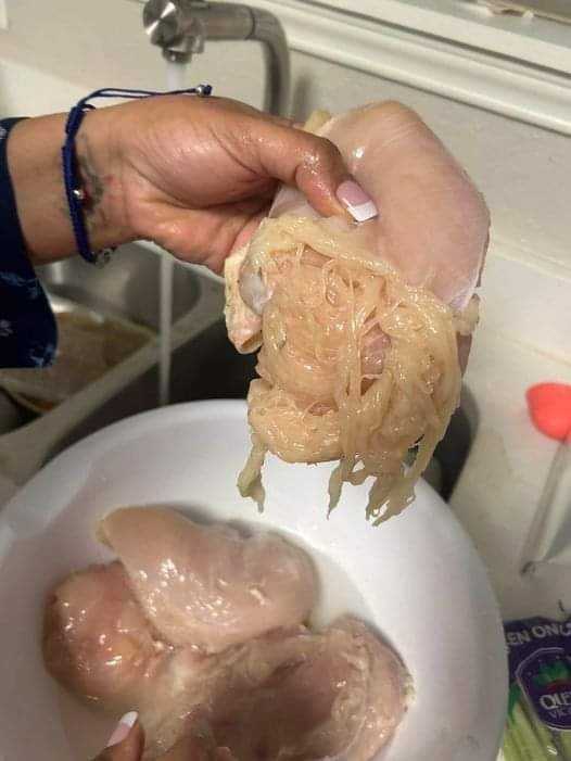 chicken breast that shreds into spaghetti