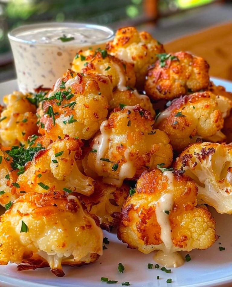 Cheesy Cauliflower Bites