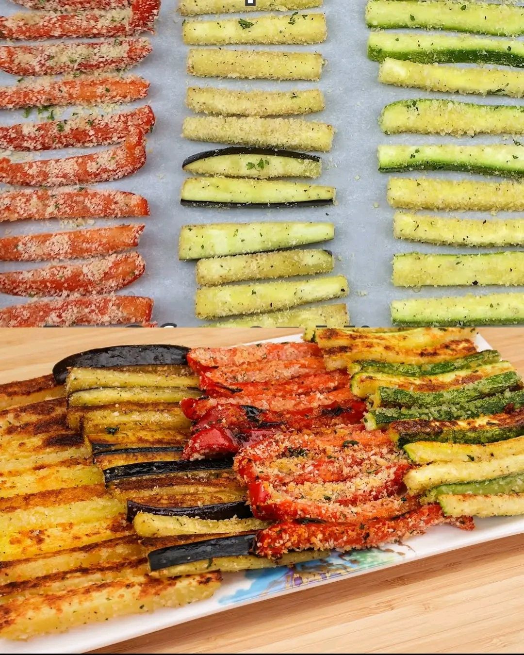 Crispy Parmesan Baked Vegetables – A Delicious and Healthy Dish