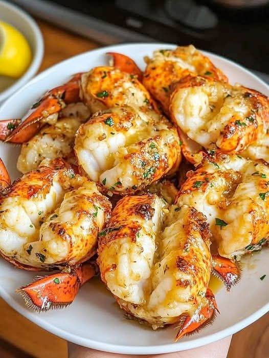 Creamy Garlic Butter Lobster Tails