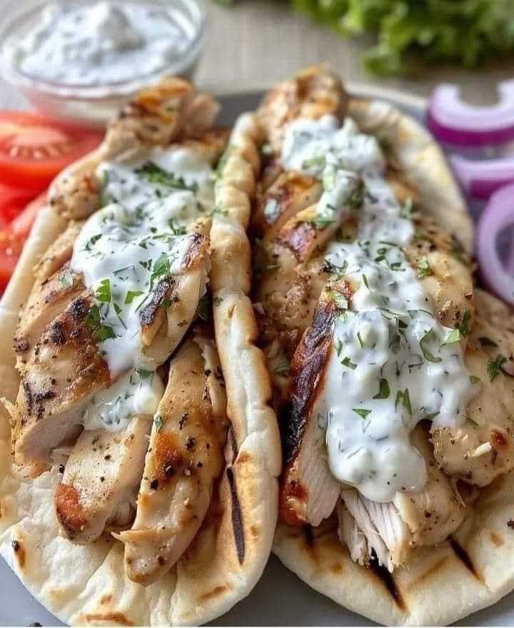 Greek Chicken Gyros