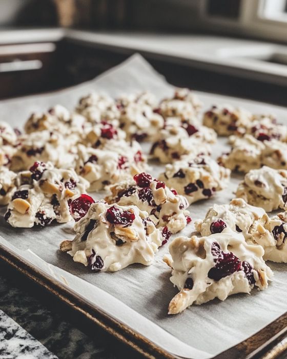 Amish White Cashew Clusters with Cranberries