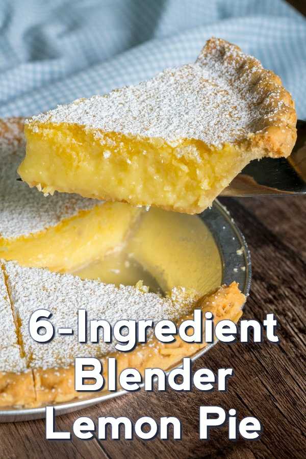 6-Ingredient Blender Lemon Pie Recipe