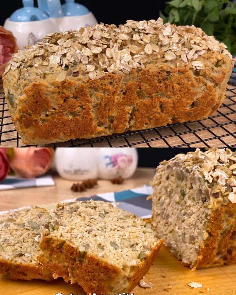 Simple Oatmeal Bread with Hard-Boiled Egg Sauce