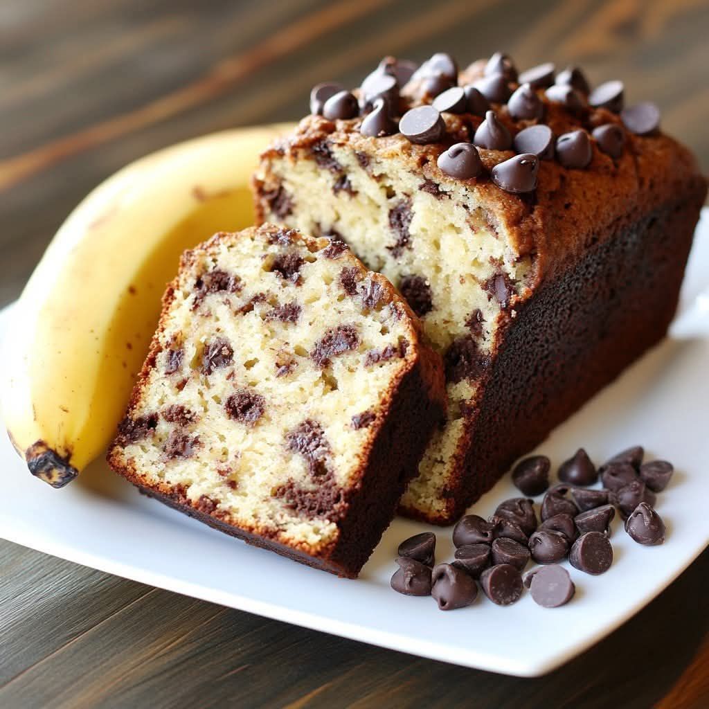 Chocolate Chip Banana Bread Recipe | Moist & Delicious 1-Hour Dessert