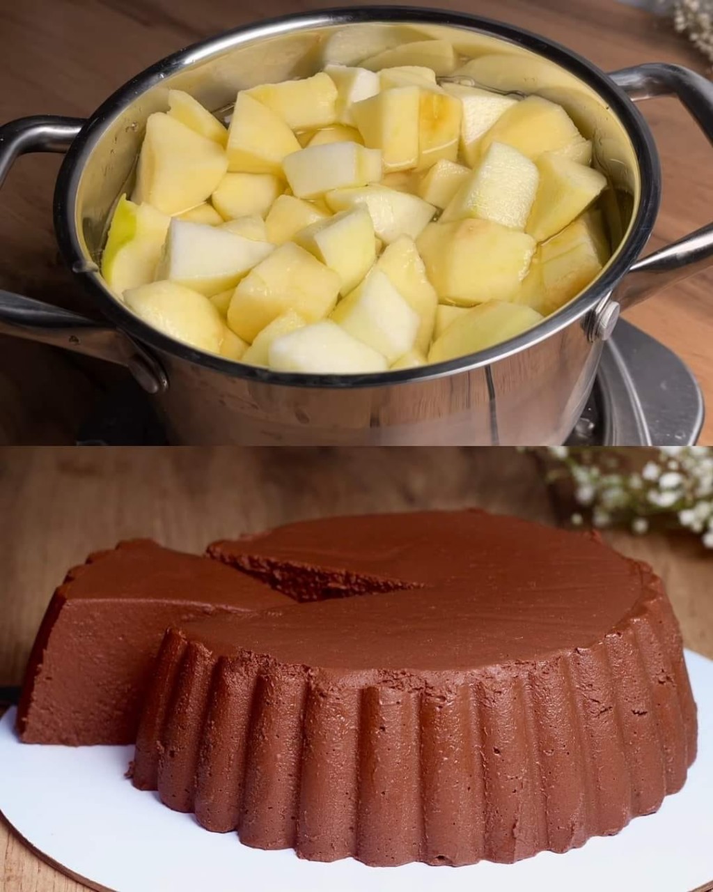 Chocolate Apple Puree Dessert