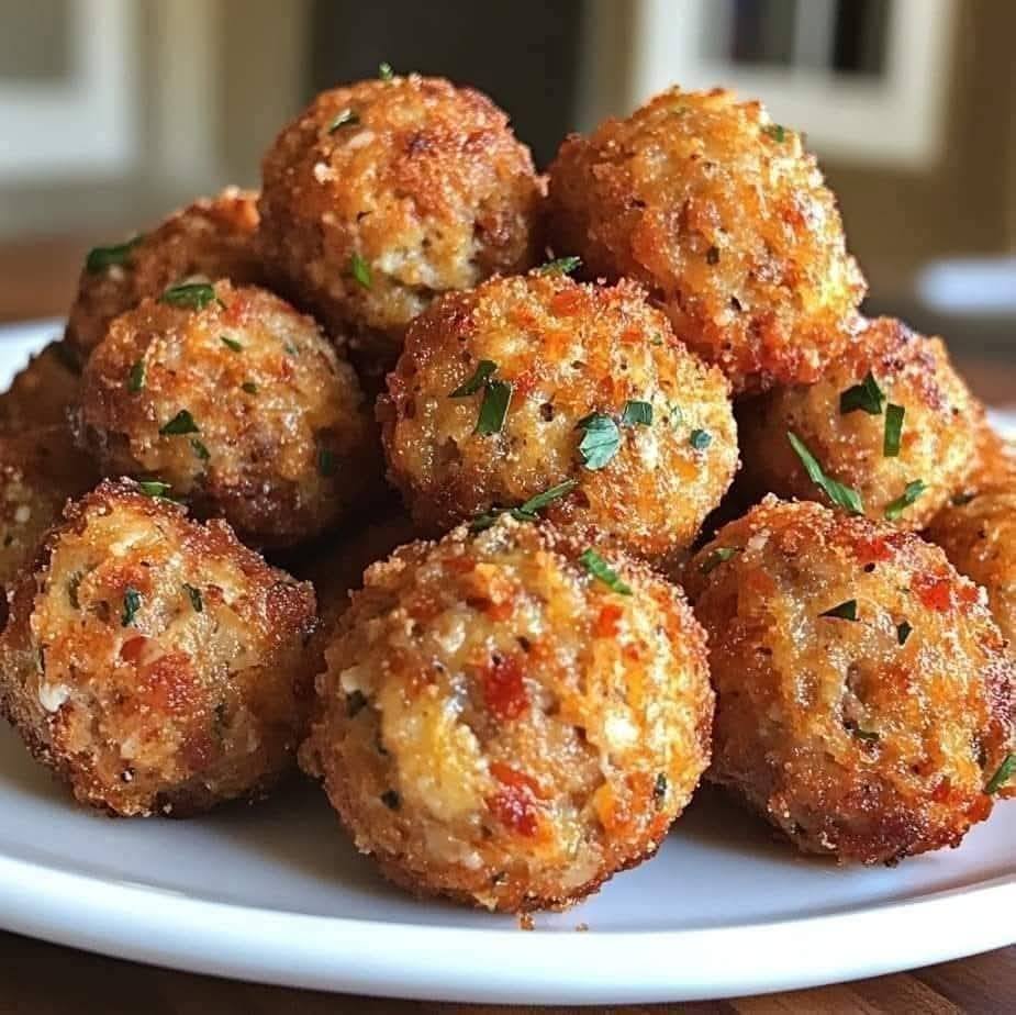 Irresistible Rotel Cream Cheese Sausage Balls