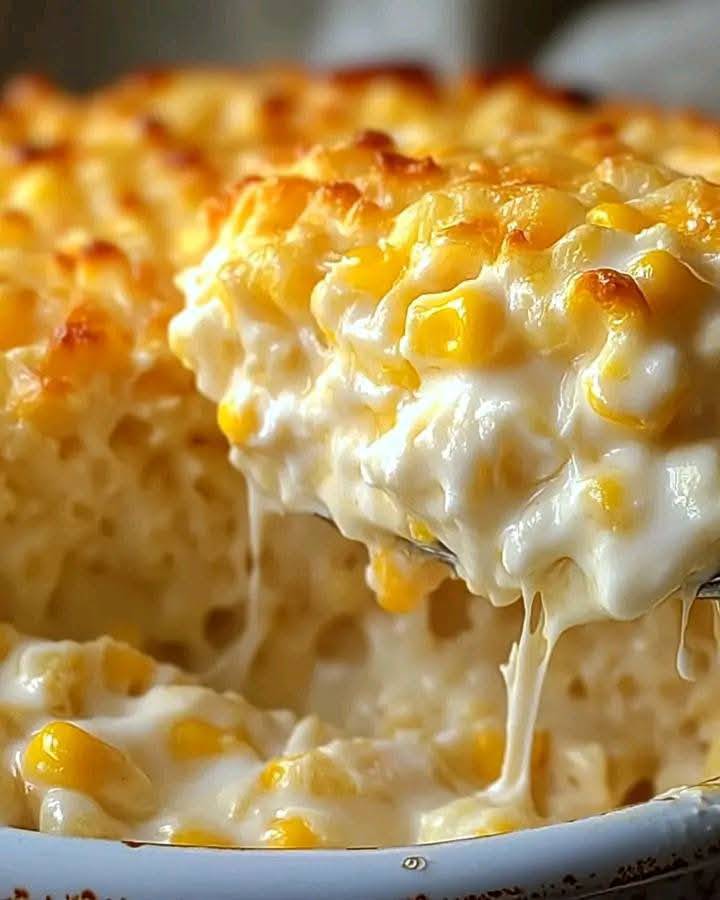 Cheesy Cream Cheese Corn Casserole