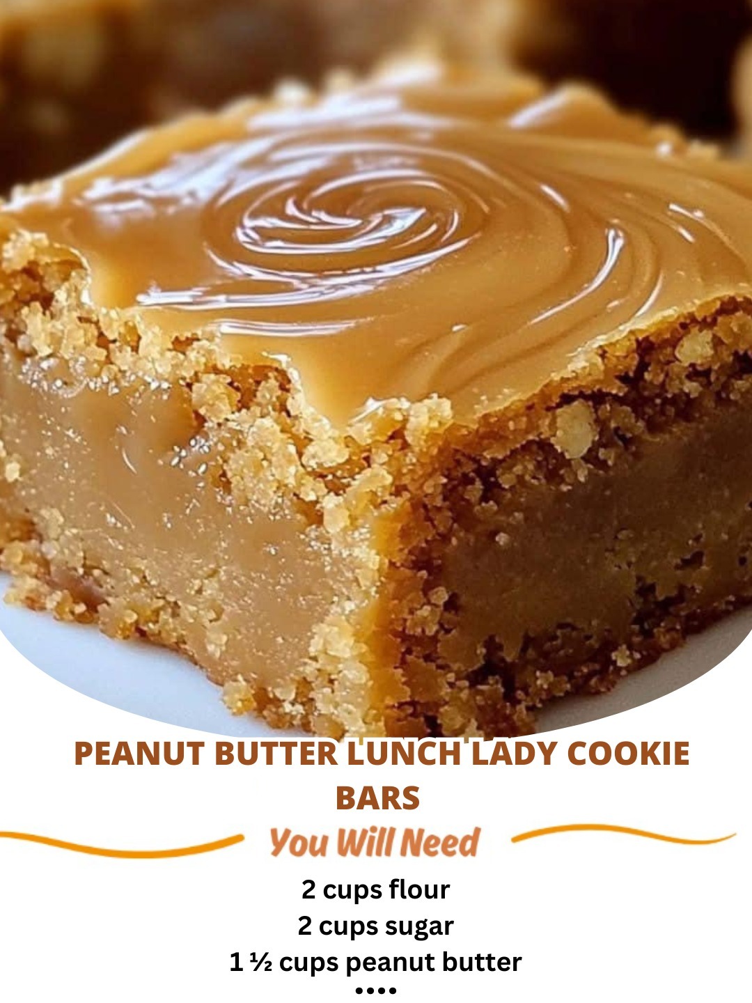 Peanut Butter Lunch Lady Cookie Bars