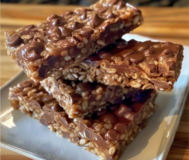 No Bake Homemade Crunch Bars